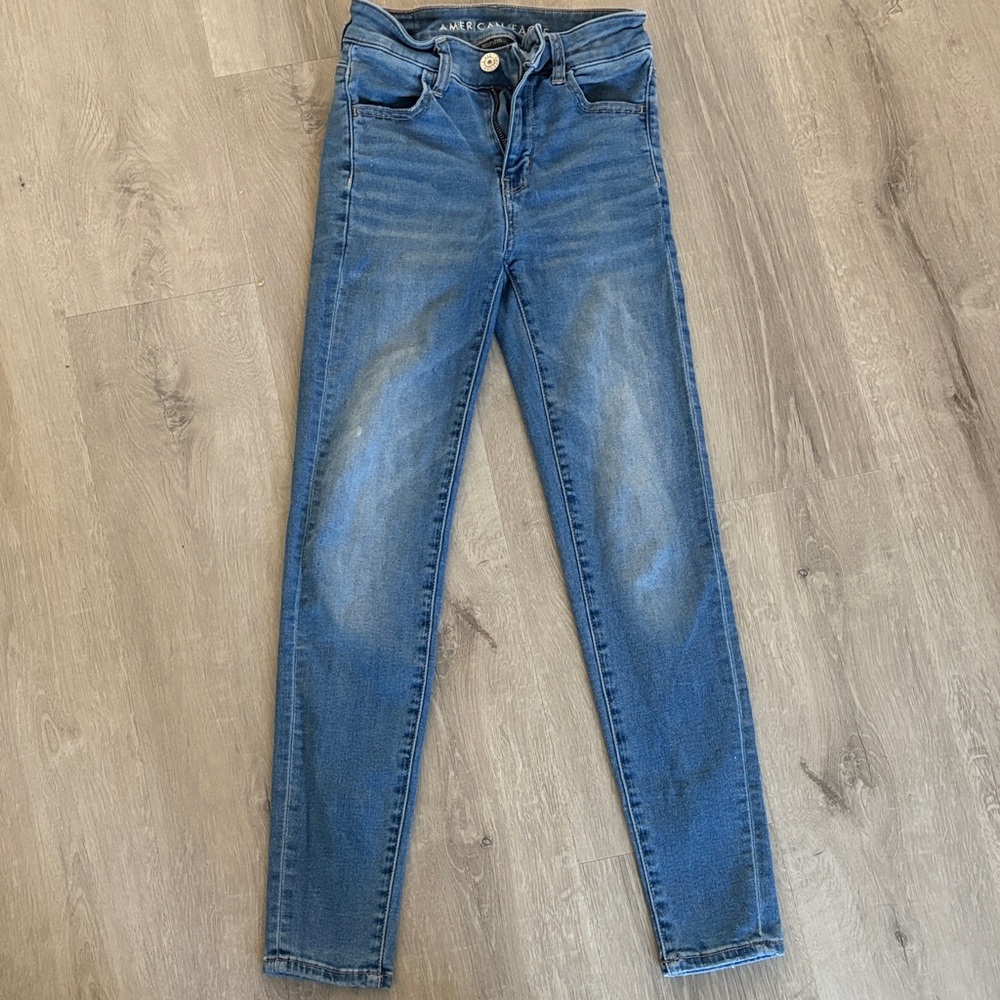 American Eagle Outfitters Dark Blue Skinny Jeans